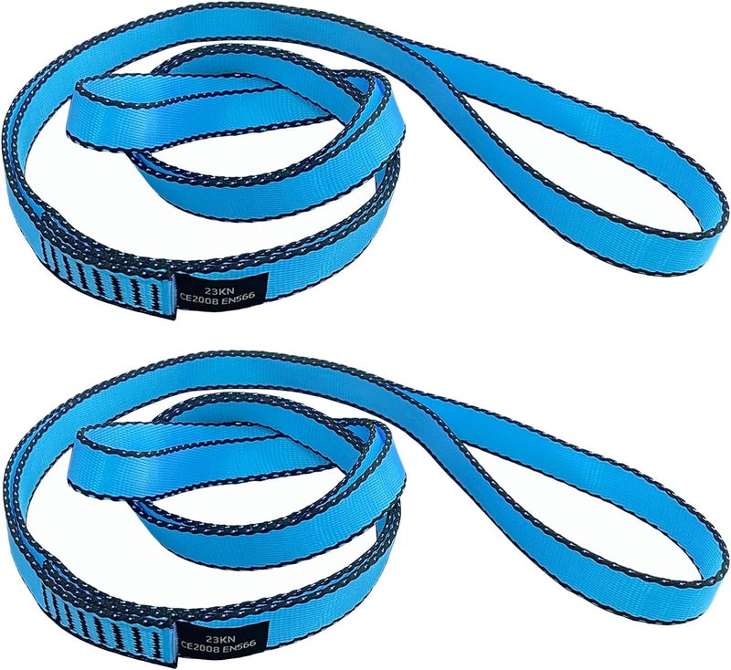 CAPARK 18MM Nylon Climbing Slings Runners 23 kN Strong Webbing Straps for Rock Climbing, Rappelling, Swing, Yoga Hammock etc - Image 1